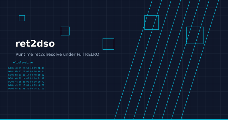ret2dso: Runtime Ret2dlresolve Under Full RELRO