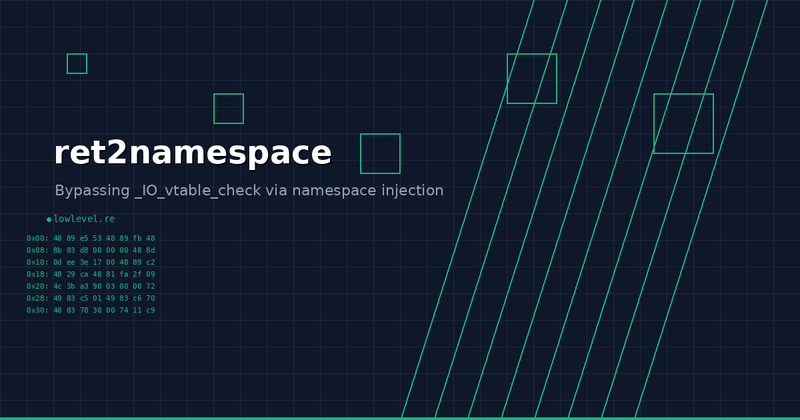 ret2namespace: Bypassing _IO_vtable_check via Loader Namespace Injection